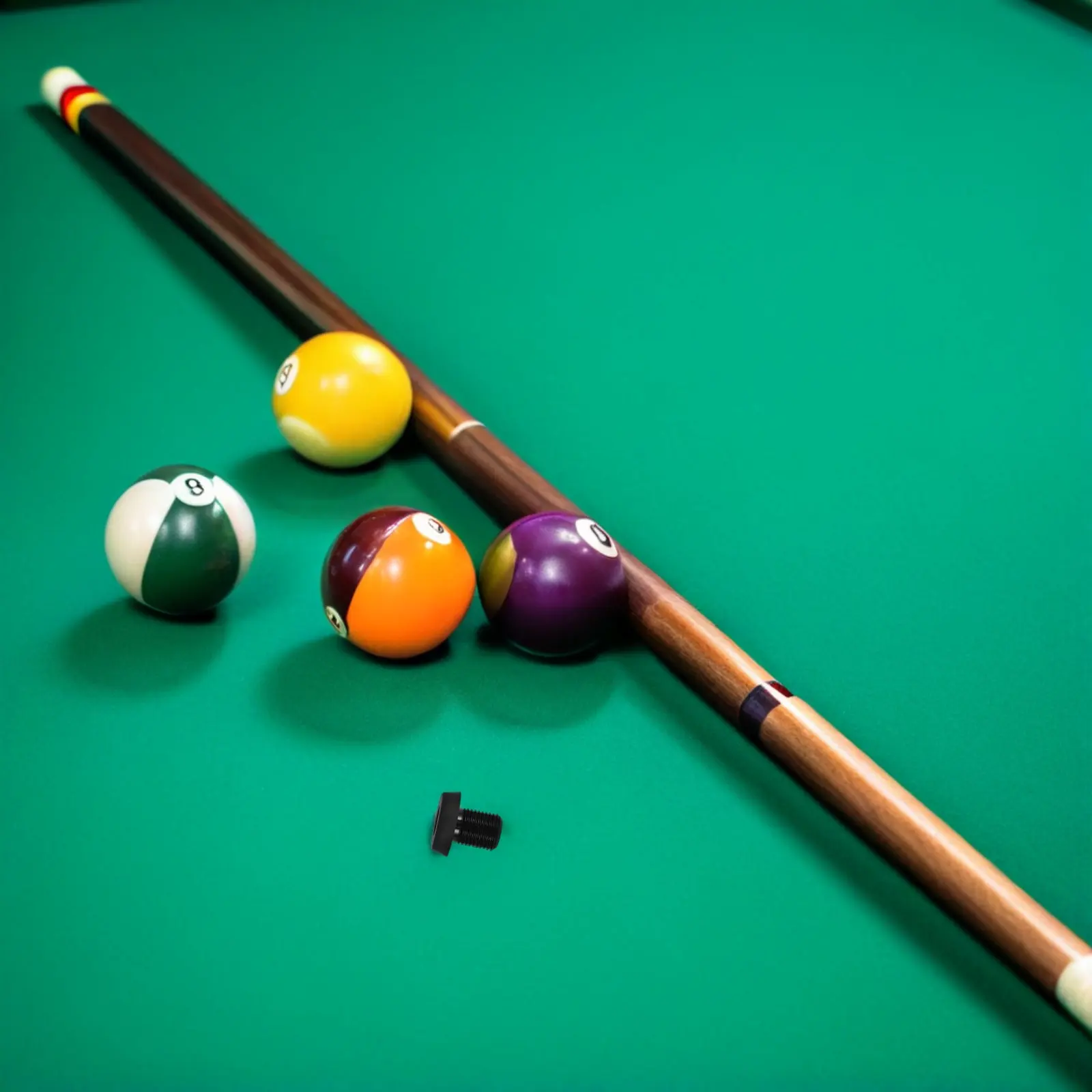 

Billiard Cue Bottom Protector Black Rubber Plug for Pool Snooker Cues End Cover Cue Joint Protector Billiard Rod Tail Cover