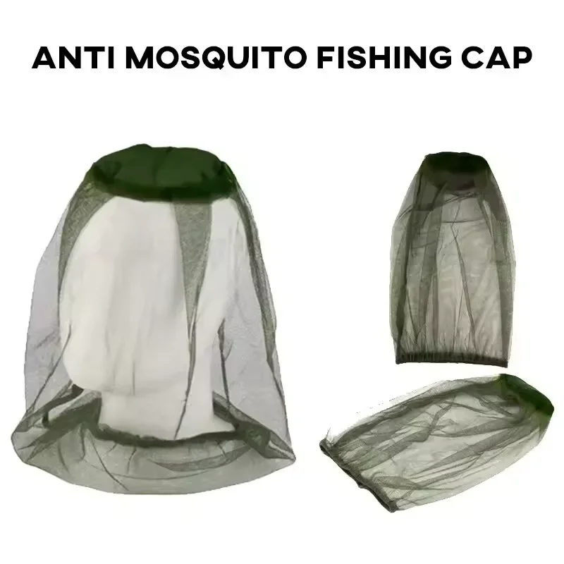 Anti Mosquito Fishing Cap 1pc Breathable Adjustable Mesh Fishing Hat Net for Men and Women Outdoor Traveling Fishing Camping