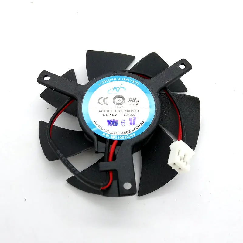 

Кулер для охлаждающего вентилятора видеокарты FD5010U12S DC12V 0,22A, шаг 41x32 мм