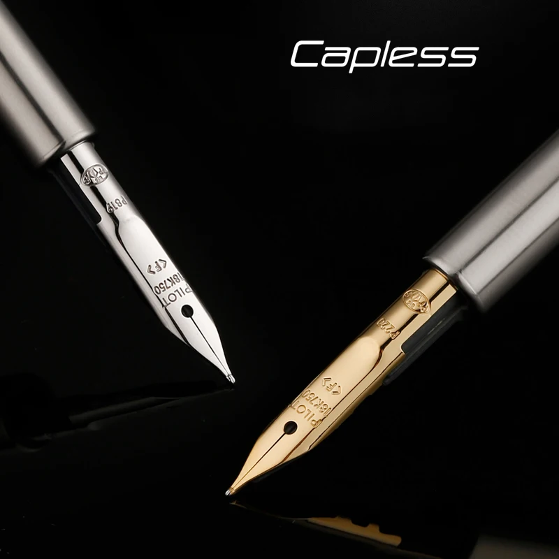 Imagem -05 - Original Capless Fountain Canetas Gold Nib Ink Pen Grupo Canetas de Papelaria Escritório Escrita Acessórios 18k Fc15sr