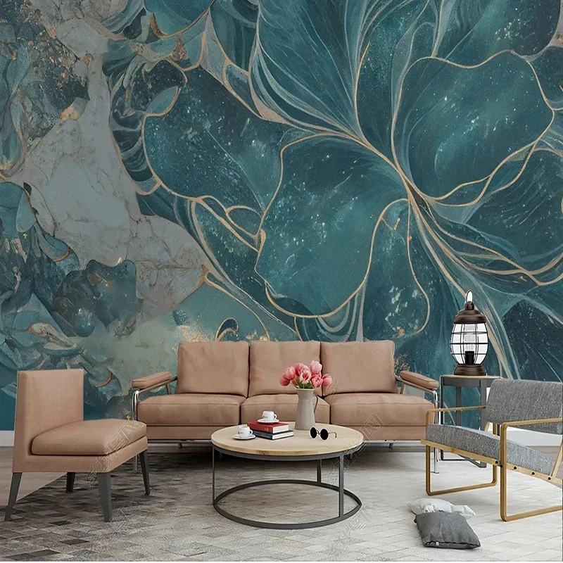 

Custom Mural Wallpaper 3D Modern Art Lotus TV Sofa Background Copyright Commercially Available Home Décor Papel De Parede Tapety