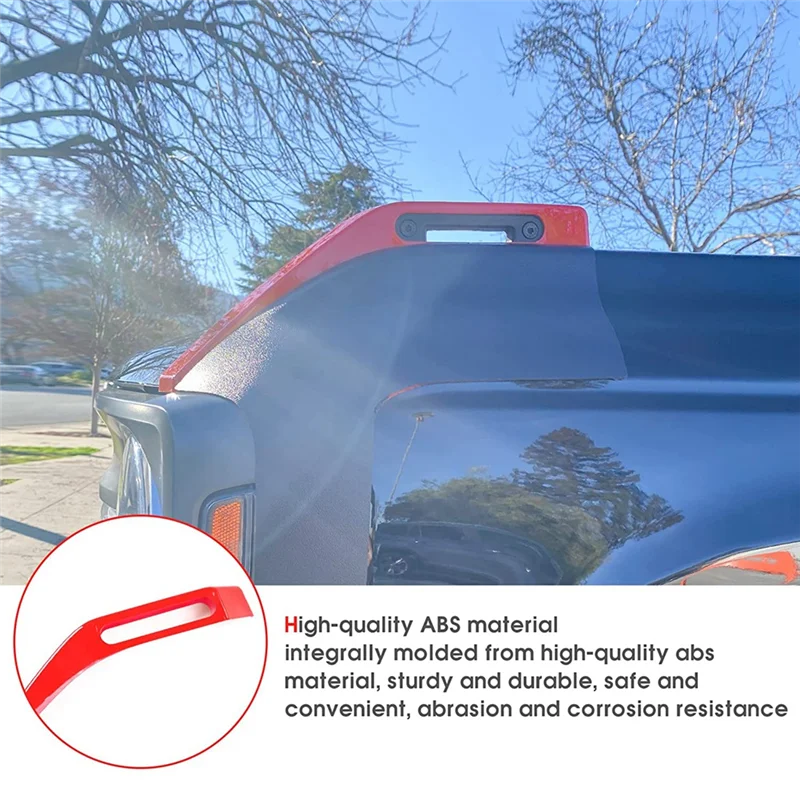 Hood Trail Sights Cover Decoration Cover Stickers Exterior Accessories for Ford Bronco 2021-2023, 2 Pack Red