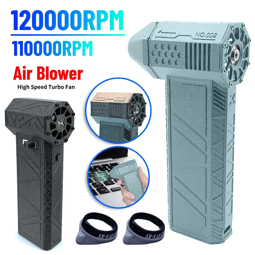 

Мощный высокоскоростной маленький Турбовентилятор, воздуходувка 120000 об/мин 110000 об/мин, беспроводной Турбовентилятор для клавиатуры компьютера 3000 мАч 50 м/с