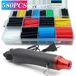 580/328/127Pcs Krimpkous Kit 2:1 Shrinkable Draad Krimpen Wrap Tubing Draad Verbinden Cover Bescherming met Hot Air Gun