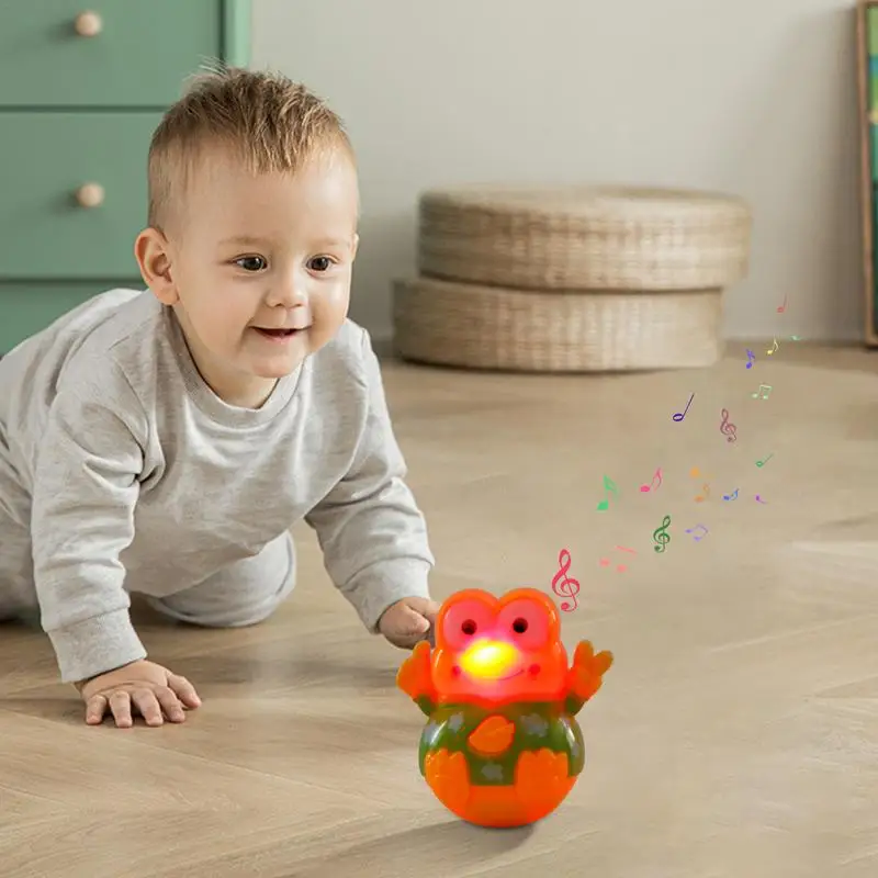 

Musical Wobble Toy Kids Wobbler Toy Fun Interactive Wobble Toy For Girls Cute Frog Balancing Toy Boys Travel Toy Home Use