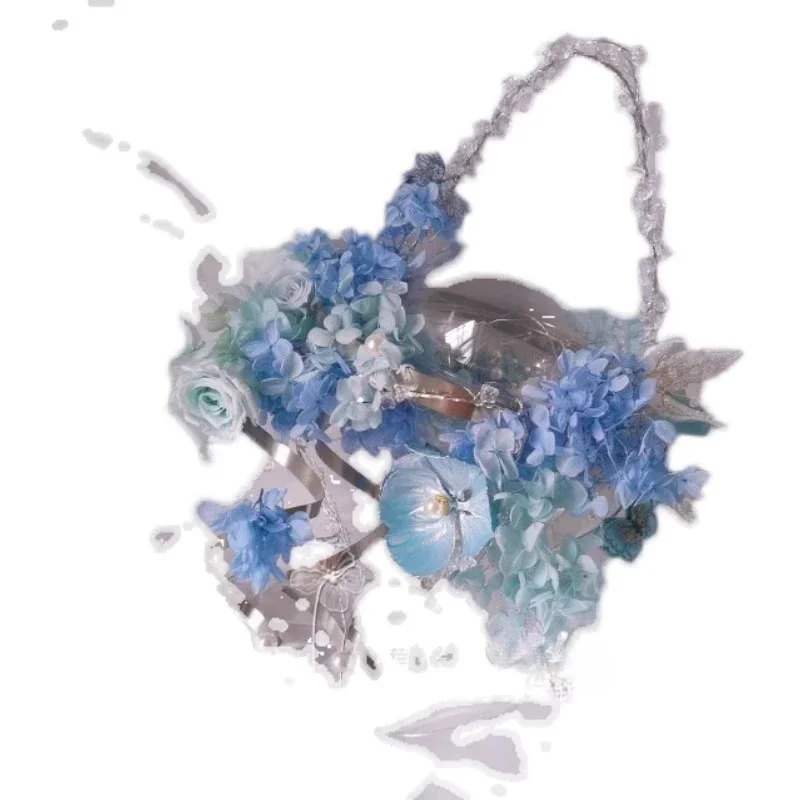 Wedding bride bouquet high-end handmade custom immortal flower night light crystal bouquet
