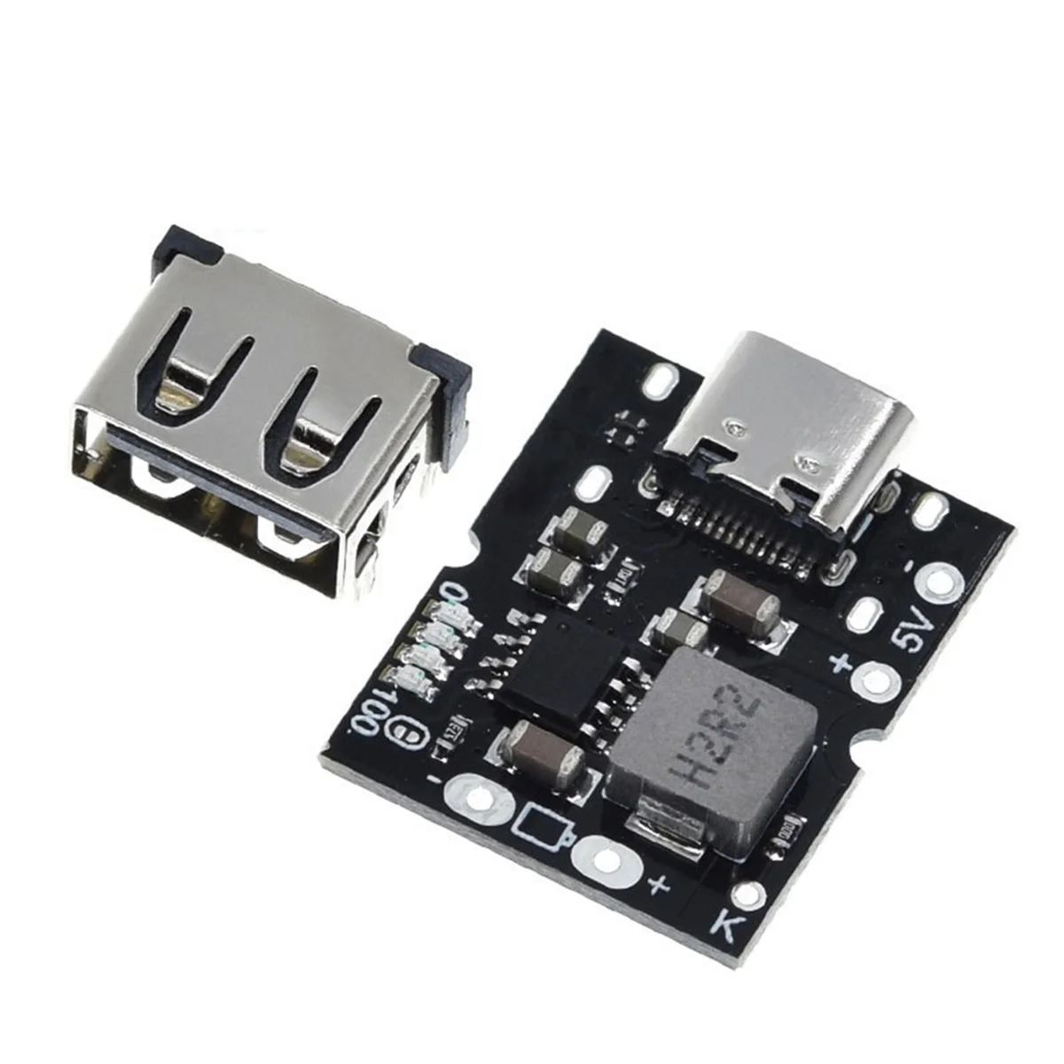 

Type-C USB 5V 2A Boost Converter Step-Up Power Module Lithium Battery Charging Protection Board DIY Charger,No Welding