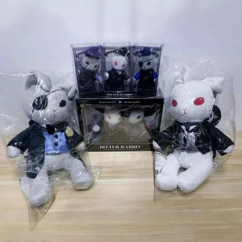 Black Butler Ciel Phantomhive Michaelis Undertaker  Bitter Rabbit Set Best Birthday  Plush Doll Collectible Toys Gifts In Stock