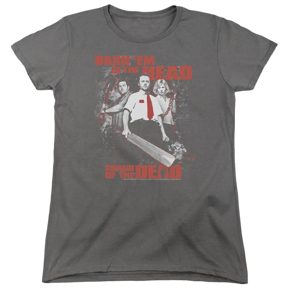 

Shaun Of The Dead "Bash 'Em" Women's Adult or Girl's Junior Babydoll Tee