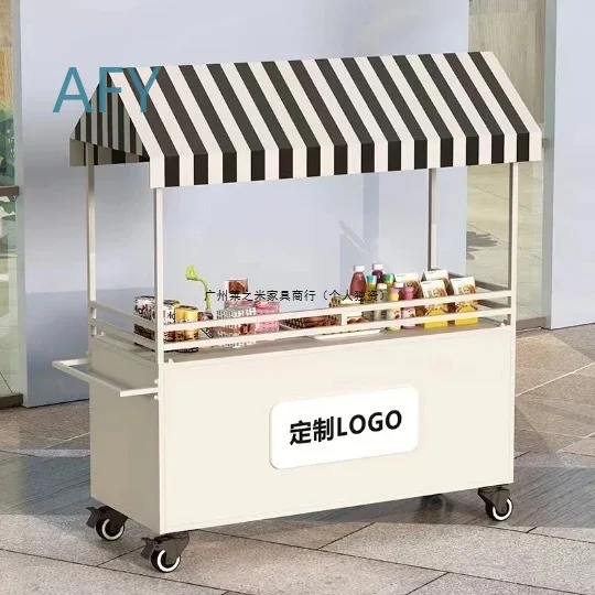 Outdoor Food Carts for Street Vendors Night Market Stalls Mobile Food Trucks Commercial Food Service Carts Portable Market