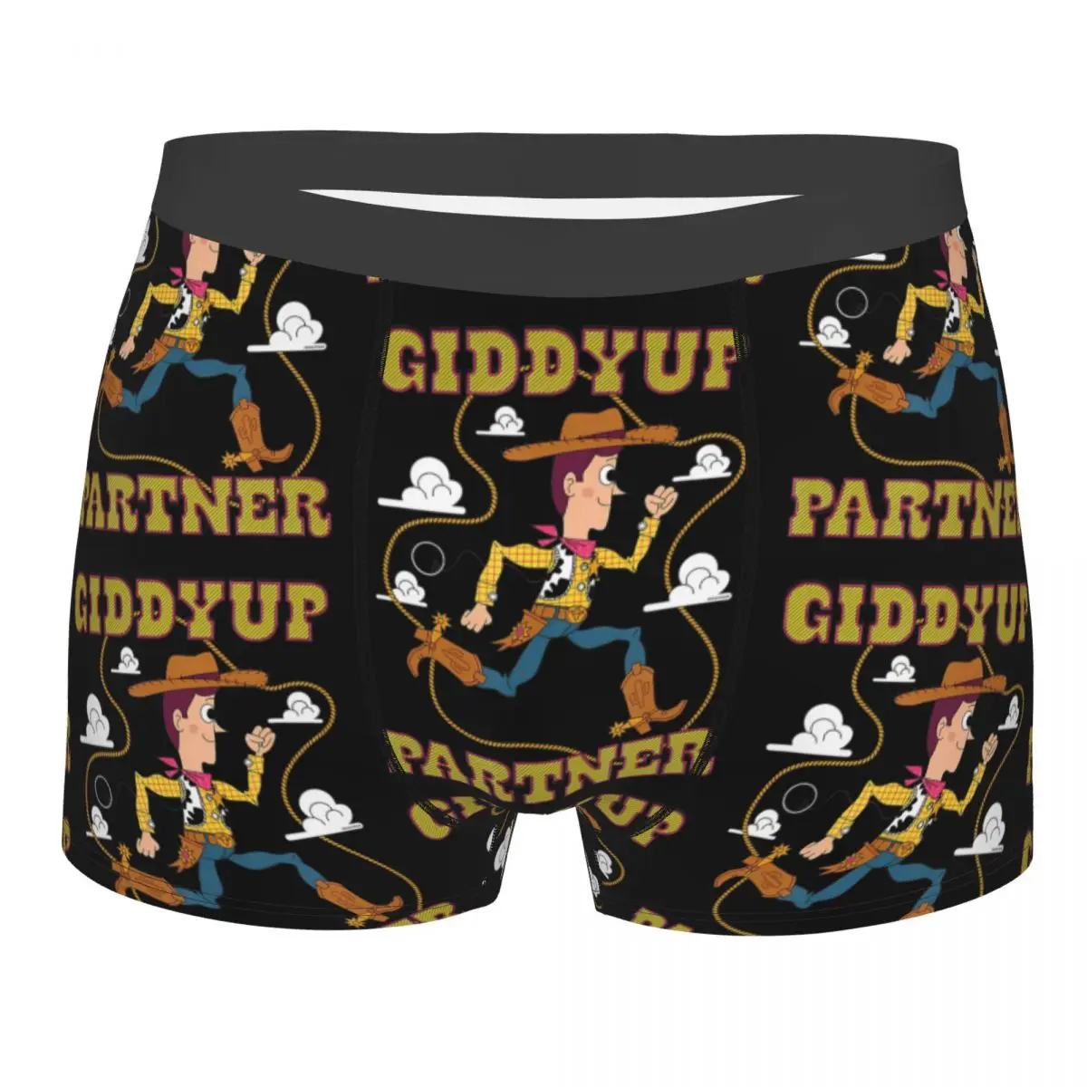 Men Toy Story Cartoon Kids Movies Boxer Briefs Shorts Panties Soft Underwear Woody Male Printed Plus Size Long Underpants