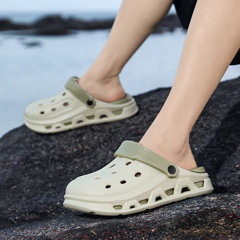 Paar-Stil Herren- und Damen-Sommer-Outdoor-Schuhe mit Dicker Sohle, Geruchshemmend und Rutschfest, Doppelnutzung für Sport, Strand und Angeln – Detail 16
