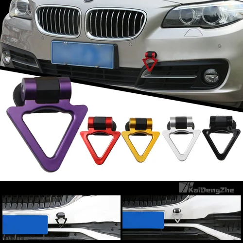 Gancho decorativo para remolque JDM, modificación Universal de estilo de coche, anillo de carreras de simulación, gancho de remolque para vehículo, 1 ud.