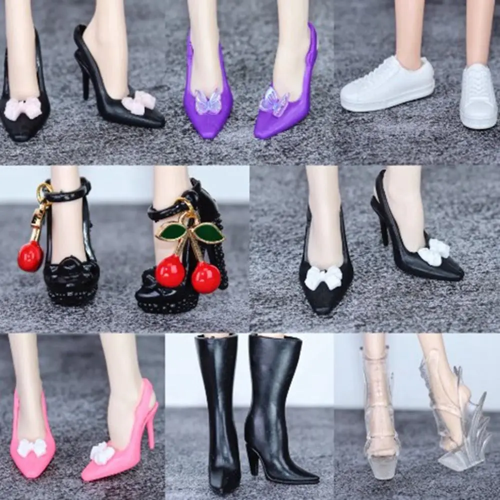 

New Quality 1/6 Doll Shoes 30cm 10 Styles High Heels Shoes Original Super Model Boots Doll Accessories