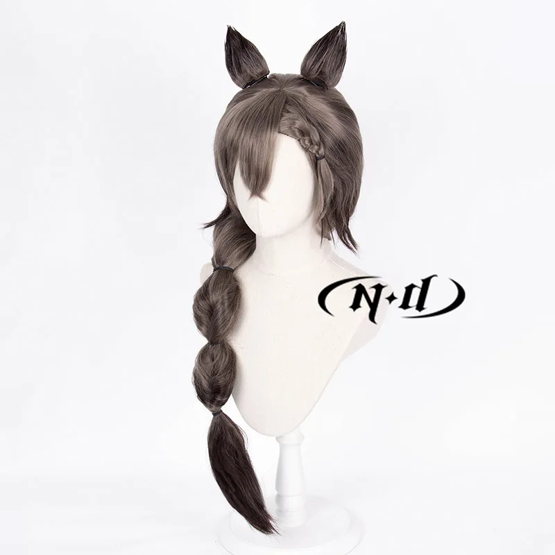 ND Game Arknights Cosplay Pruiken Boete Cosplay Lang Bruin Haar Pruiken Hittebestendige Synthetische voor Comic Con Coser Kostuum Partij