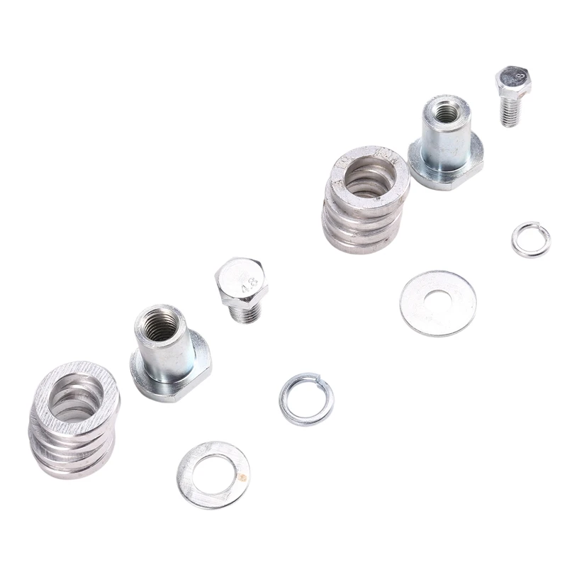 2PCS M14 M10 Angle Grinder Adapter Grooving Machine Adapter Conversion Kit Flange Metal Lock Nuts Slotting 100 150 Type