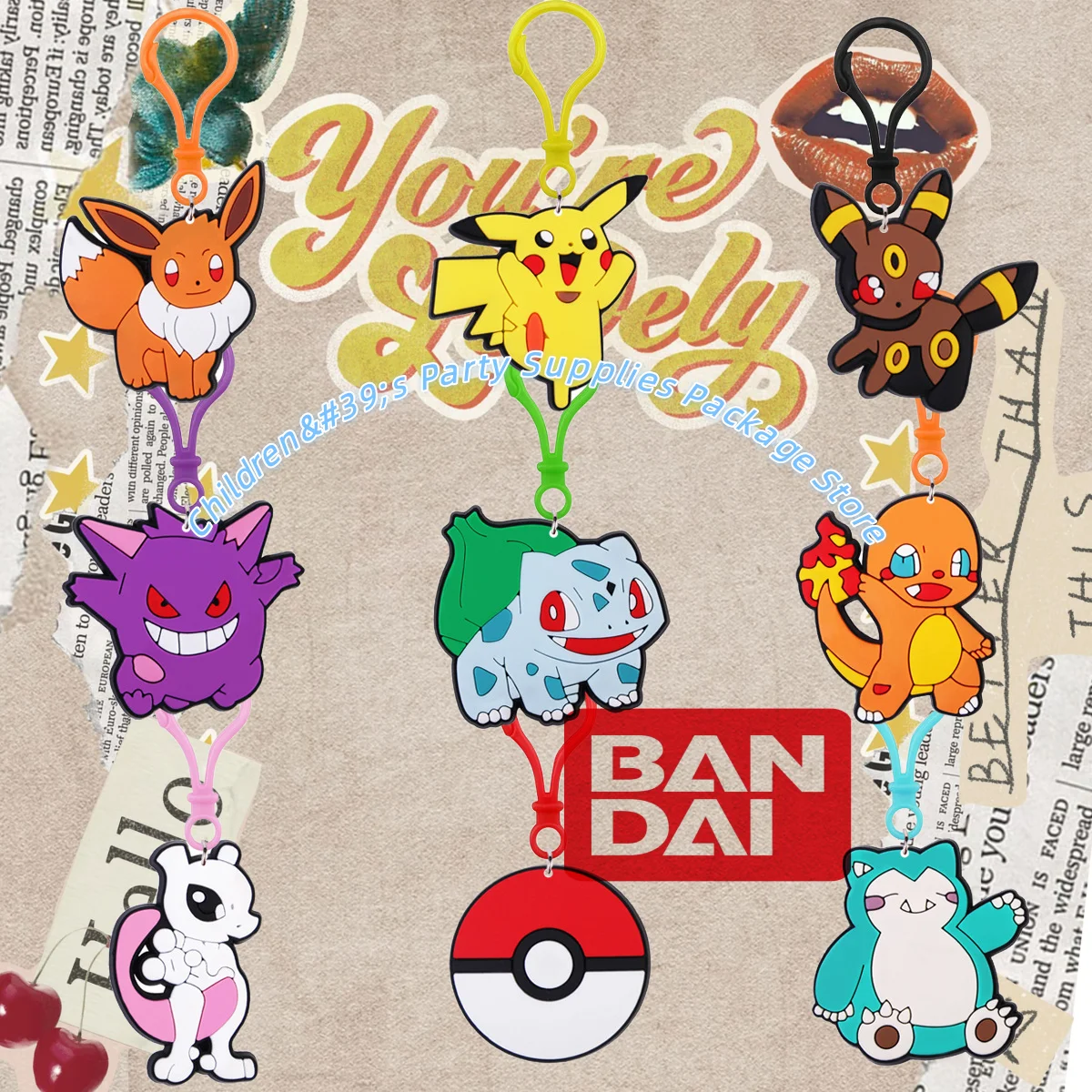 

Покемон ПВХ мультфильм милая мода Минозо аниме фигурка брелок кошелек рюкзак кулон аксессуары детские подарки на день рождения и Рождество