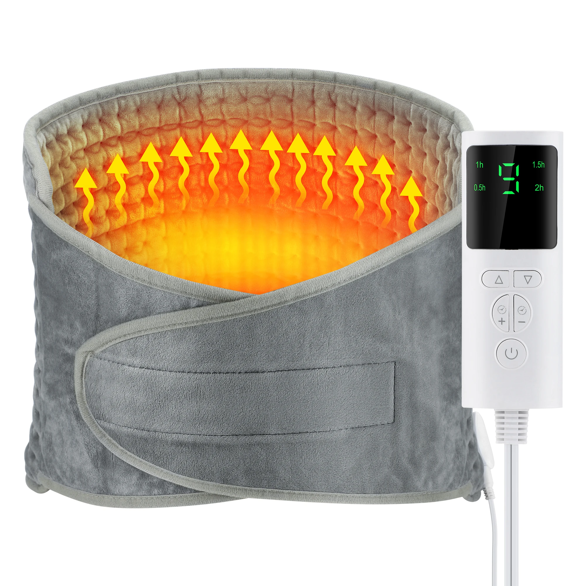 Ceinture chauffante électrique, coussin thermique chaud, contrôle de la température, pour le bureau et la maison, chauffe-mains pour le dos