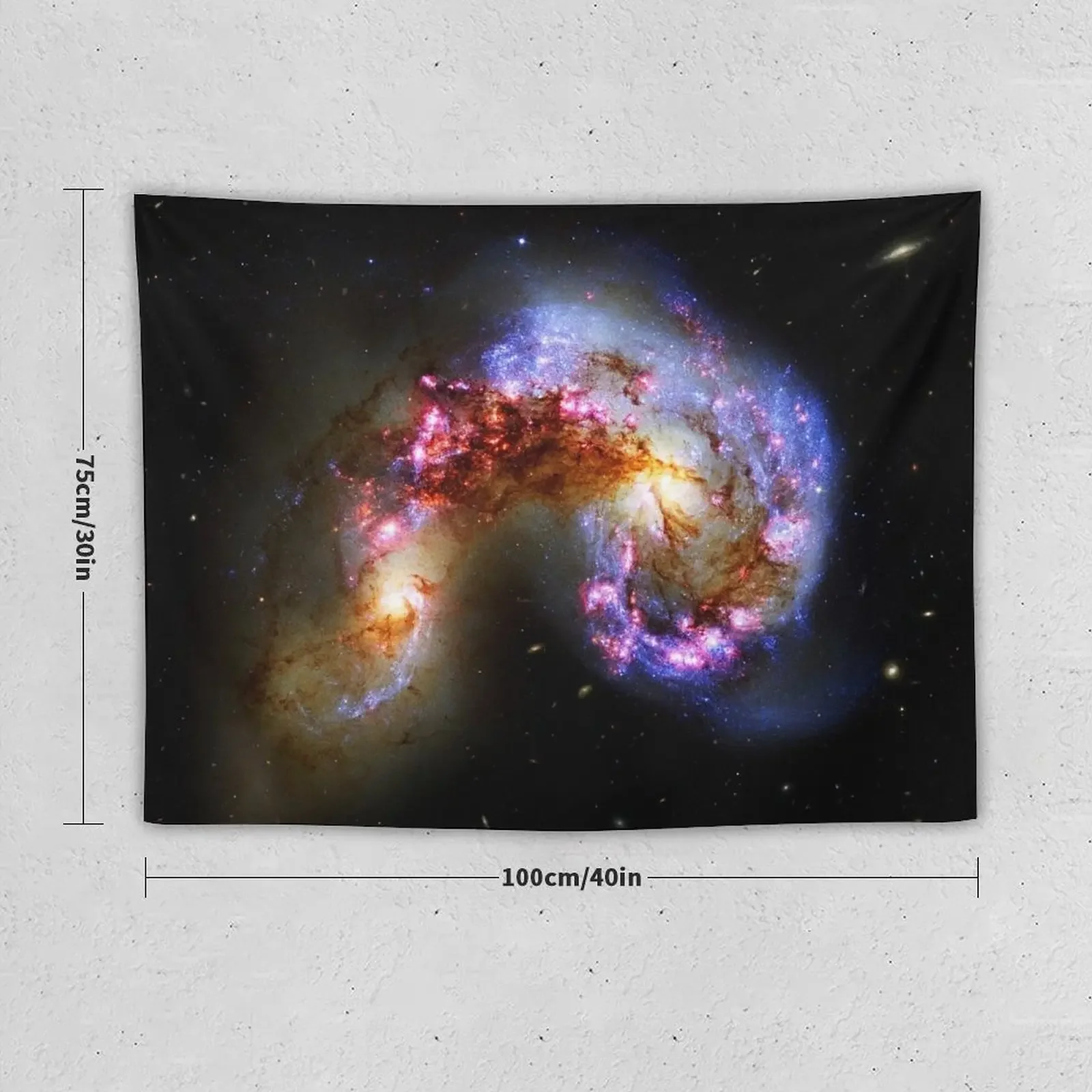 The Antenna Galaxies Tapestry Bathroom Decor Aesthetic Room Decor Decoration Room Home Decoration Tapestry