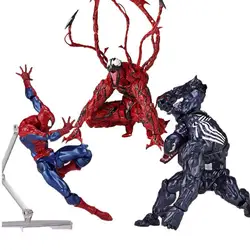 Venom Carnage Action Figure Changeable Parts Spiderman Figurine Statue Decoration Toy Collectible Model Gift for child