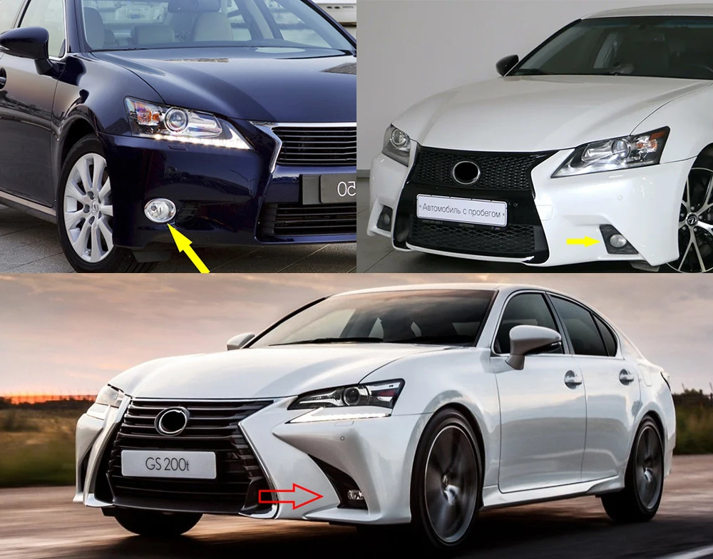 Led Fog Lamp Assembly 15Wx2 Car PTF White Yellow Color Light DRL for Lexus GS L10 GS200t GS300 GS350 GS300h GS450h Post-facelift detail image 1