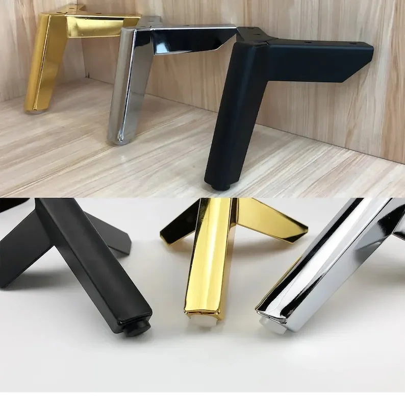 10/12/15 سنتيمتر جديد أثاث معدني الساقين أسود ذهبي ارتفاع أريكة قدم لخزانة السرير مضمد أرجل طاولة القهوة استبدال الساقين