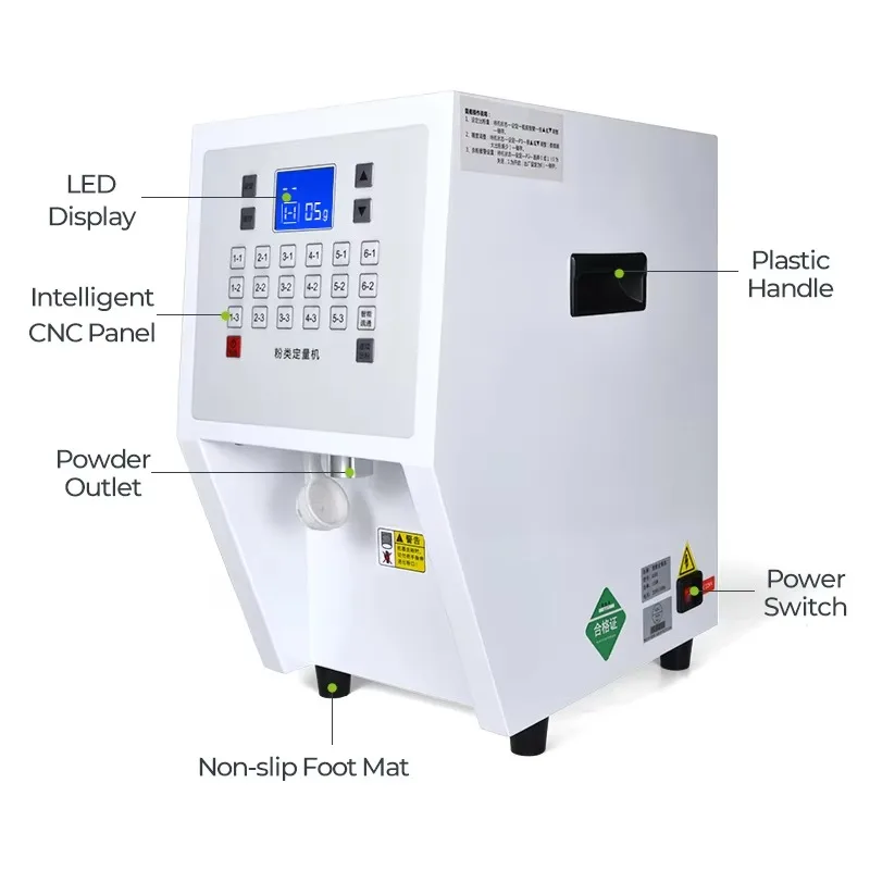 Automatische Matcha Koffie Suiker Poeder Fructose Quantizer Melk Thee Poeder Dispenser Machine