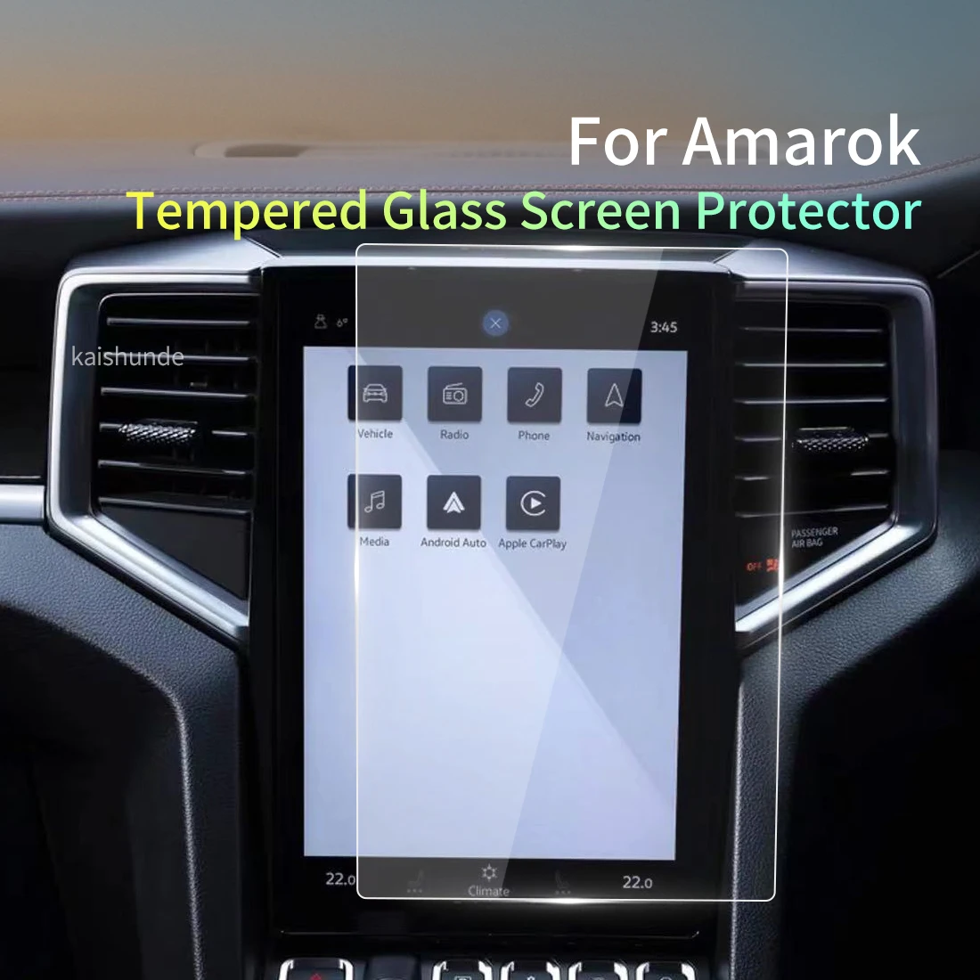 Car Stickers Screen Protector Dash Carplay For VW Amarok 2023 Tempered Glass Protective Film Navigation Auto Interior Accessory