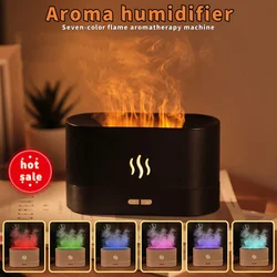 Colorful Simulation Flame Air Humidifier Ultrasonic Cool Mist Maker Air Purifier Aroma Humidifier USB Portable Humidifier