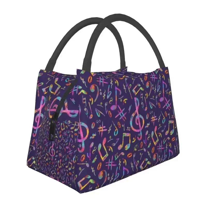 The Art Of Music Bolsas de almuerzo para hombres y mujeres, lonchera con aislamiento térmico más fresco para el trabajo, picnic o bolsa de almuerzo de viaje