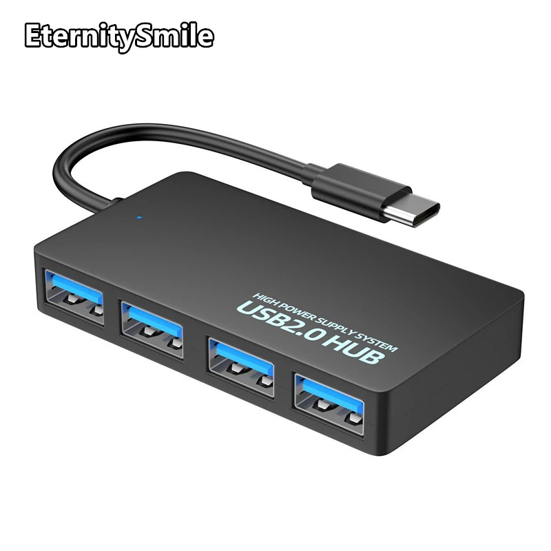 High Speed 4 Port USB 3.0 Hub Adapter, Expansão Splitter, Desktop para PC, Laptop, Expansor USB, Acessórios de computador
