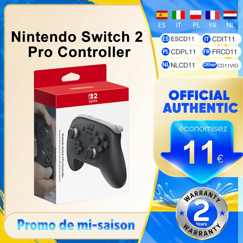Nintendo Switch 2 Pro Controller Draadloze Gaming Controller voor NS2 Nieuw met GL/GR Achterknoppen Geoptimaliseerde Knopindeling Precies