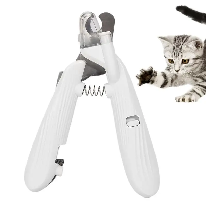 

Cat Clippers For Nails Small Dog Nail Clippers Trimmer Professional Cutter Toenail Grinder With LED Lights Avoid Over Cutting