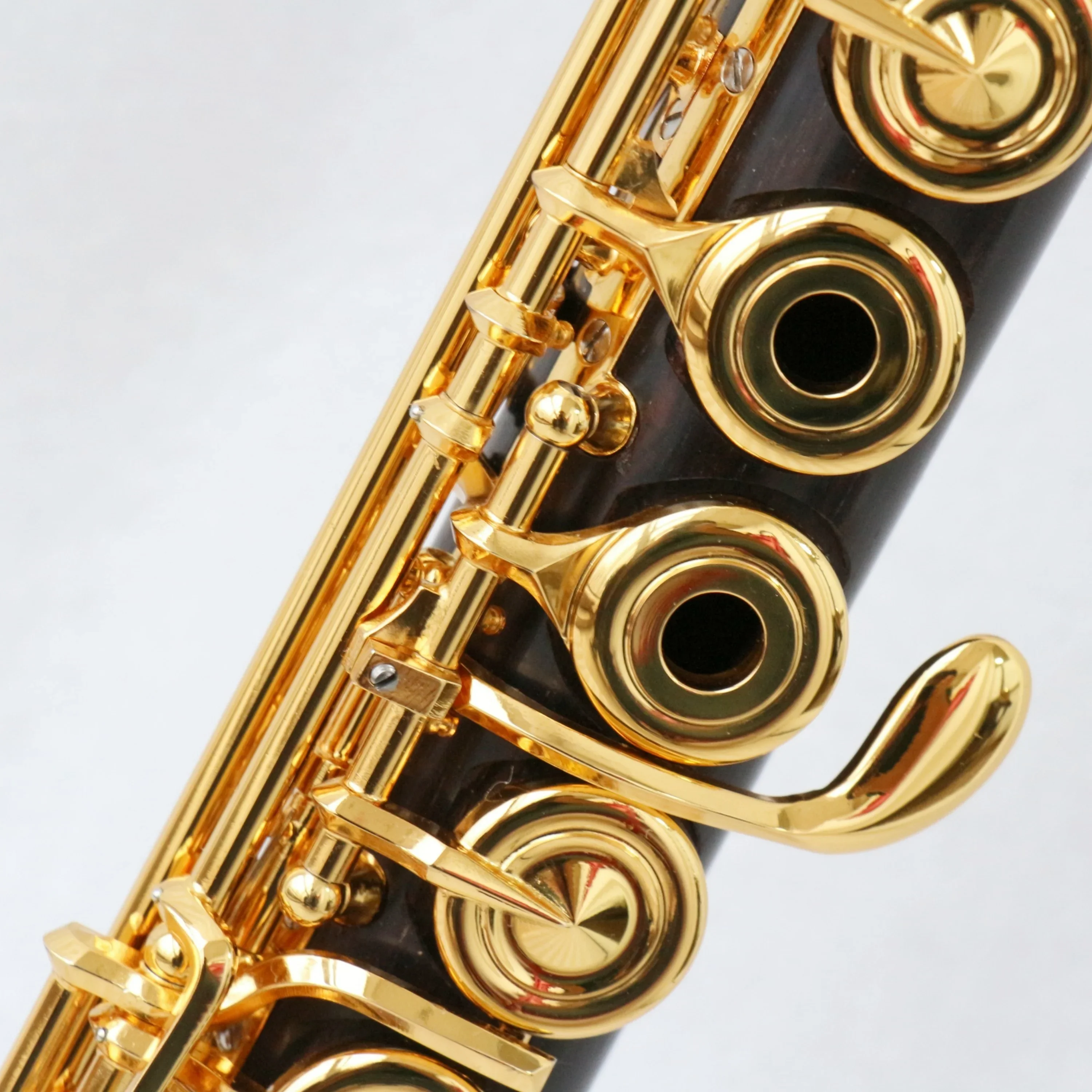 FOCUS High Quality Ebony 17 Holes C Tone Flute Gold Plated Wooden Flute Chinese Factory Transverse Flute