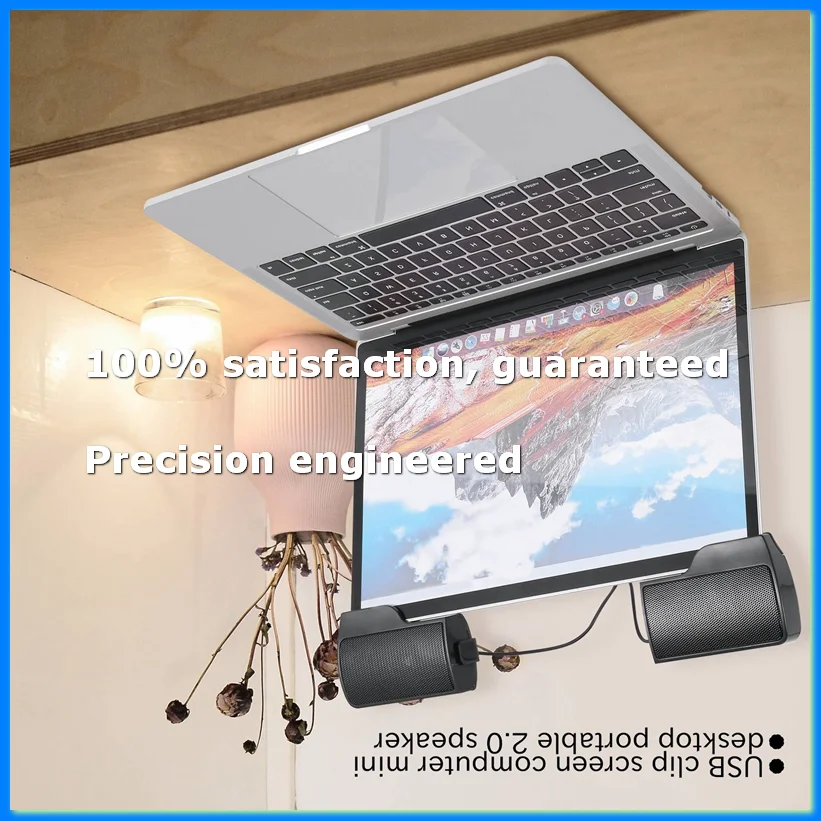 Clip Mini Portable USB Stereo Speaker Soundbar for Notebook Laptop Computer PC Mp3 Phone Music Player-A22U