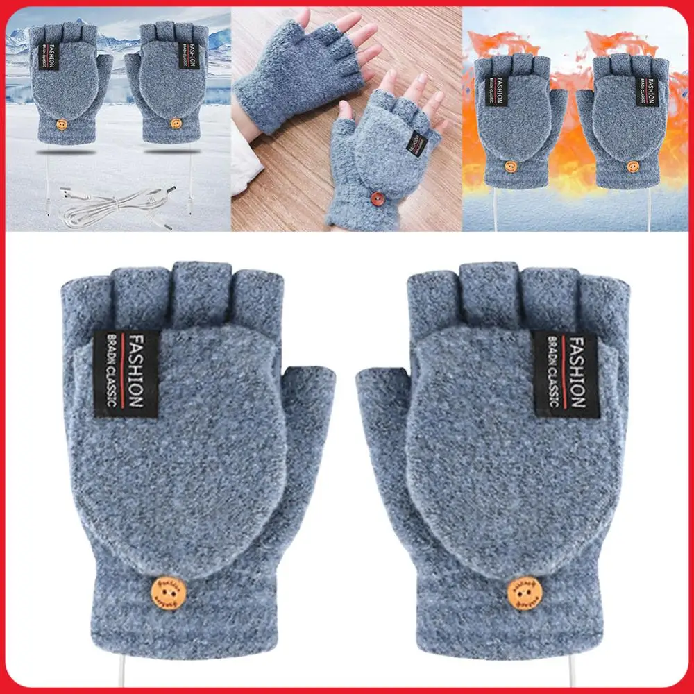 

Двусторонние грелки для рук с подогревом, моющиеся, перезаряжаемые, теплые, с полным или частичным покрытием пальцев, электрические термоперчатки для активного отдыха и походов