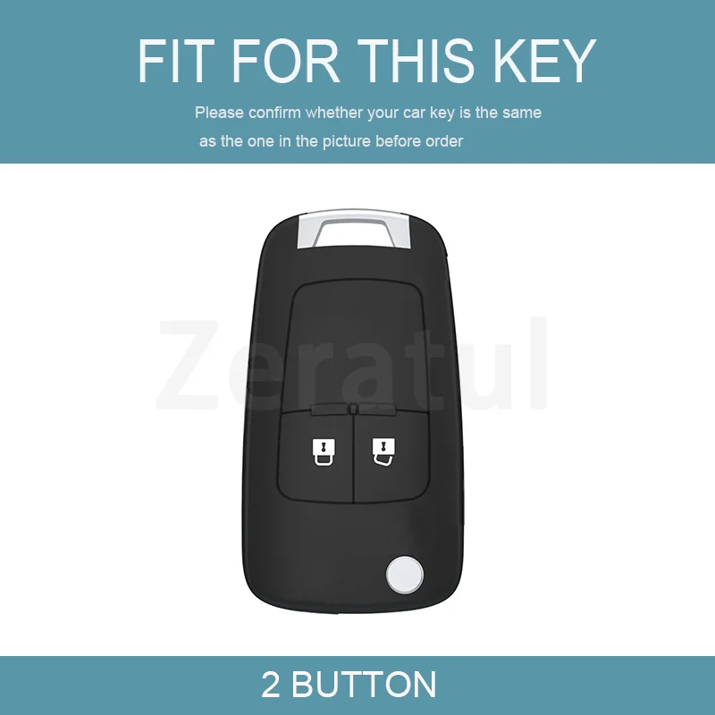 2 Buttons TPU Auto Shell Fob Car Key Case Full Cover For Buick Chevrolet Cruze Opel Vauxhall Insignia Mokka Encore Astra J Corsa