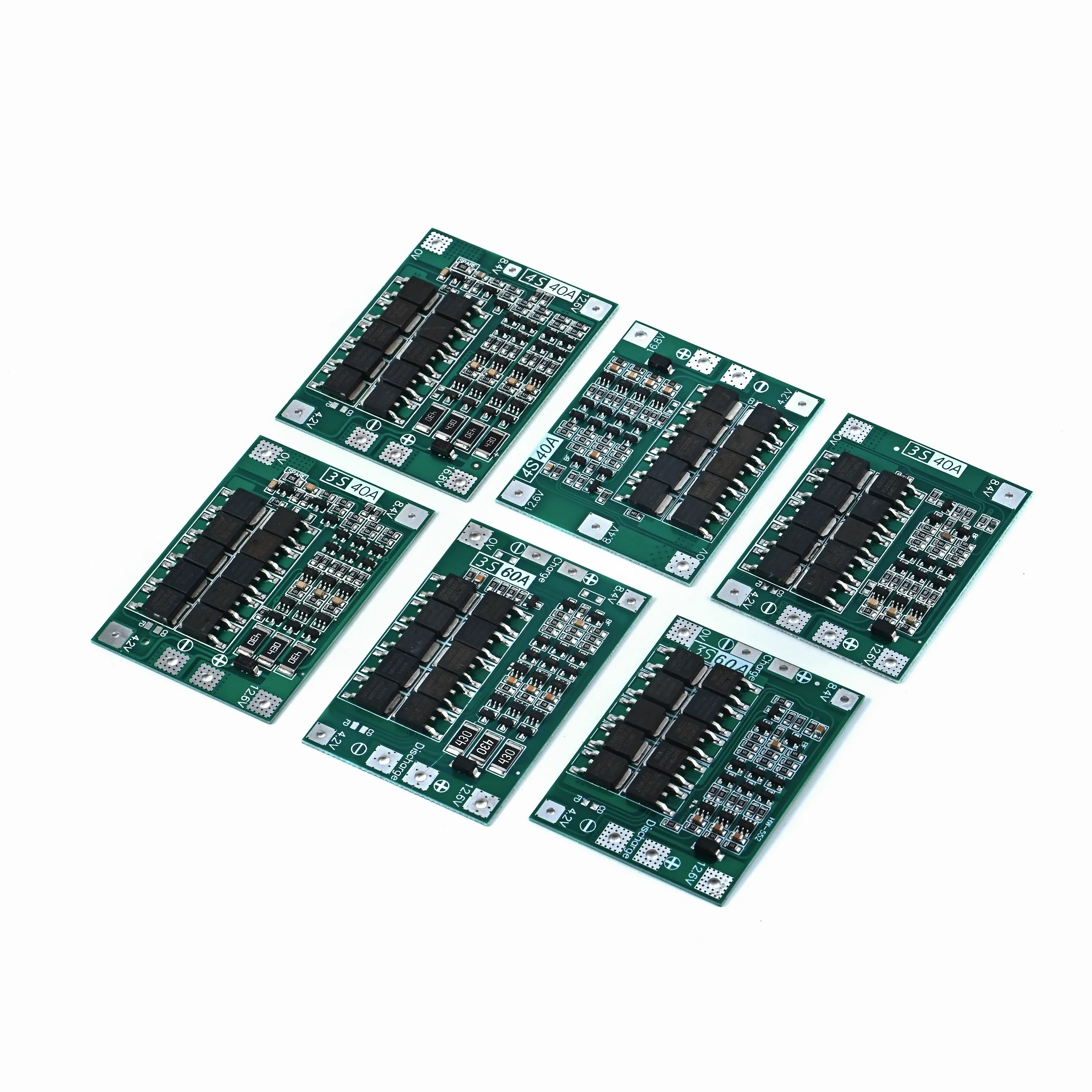 3S/4S 20 40A 60A Li-ion Lithium Battery Charger Protection Board 18650 BMS Drill Motor 11.1V 12.6V/14.8V 16.8V Enhance/Balance