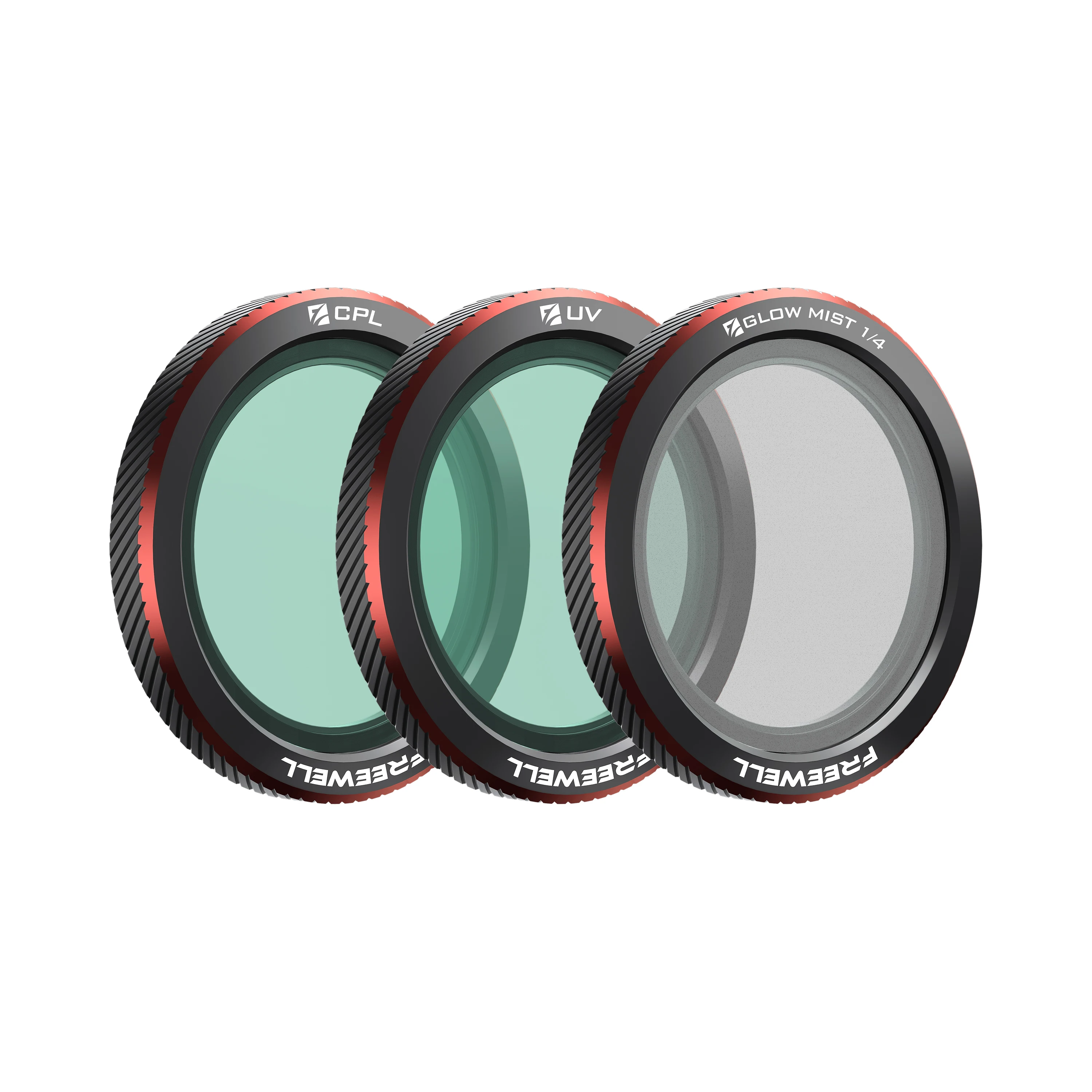 Freewell 3-pack magnetische filters compatibiliteit DJI Neo 2 Drones, ND, UV, CPL, ND/PL, Glow Mist 1/4 filter fotografieaccessoires