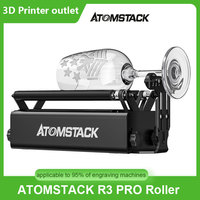ATOMSTACK R3 Pro 24W Laser Engraving Axis Rotary Roller Device 360° Part For CNC Router Engraver Cylindrical Round Objects Cans