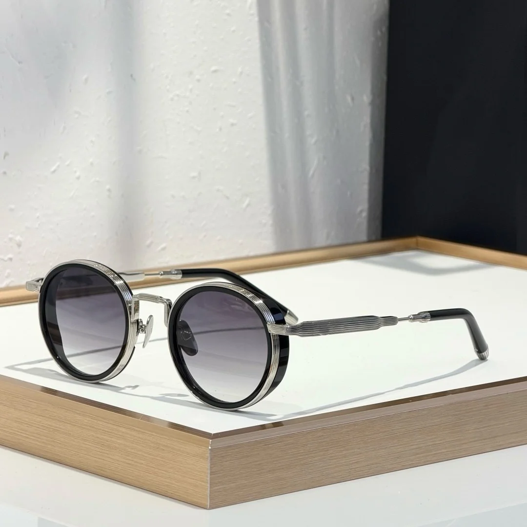 

THE BOULEVARD High Quality Circular Alloy Luxuryfashion Lentes De Sol Hombre Outdoor High Brand UV400 Women's Sunglasses