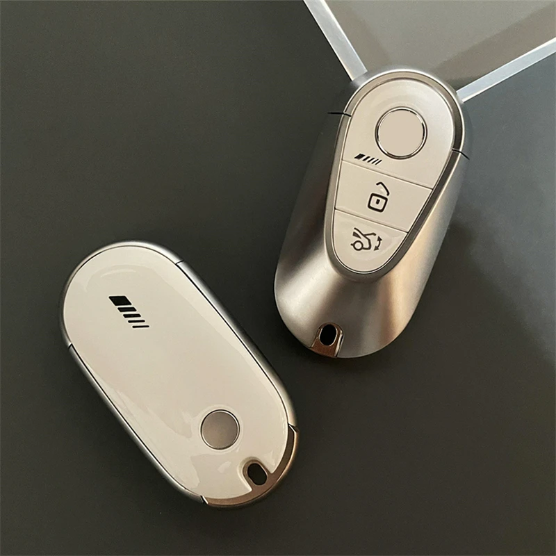 Car Key Shell Modification Accessories Remote Key Case Cover Decoration For Mercedes Benz C E S Class EQS W206 W214 W223 V297