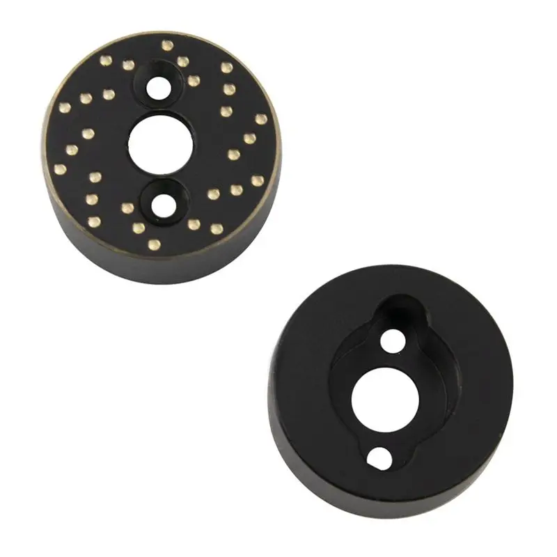ABYB 4Pcs Brass Front and Rear Axle Wheel Hex Hub Adapter Counterweight for Traxxas TRX4M 1/18 RC Crawler Car Upgrade Parts
