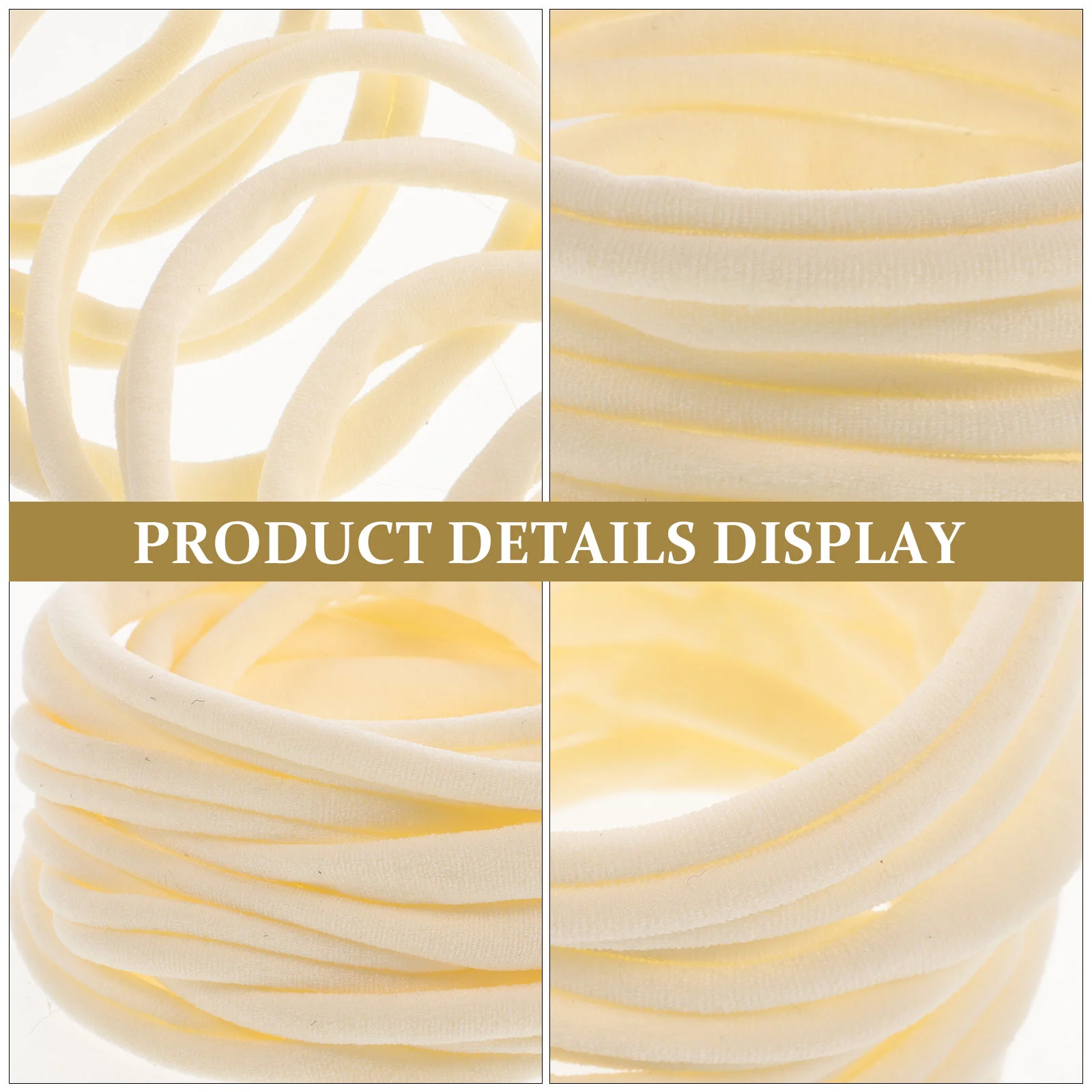 10pcs Seamless Hair Ties Elastic Hair Ring Rope Hair Bands Ponytail Holders Hair Accessory for Baby Kids (Random Color)