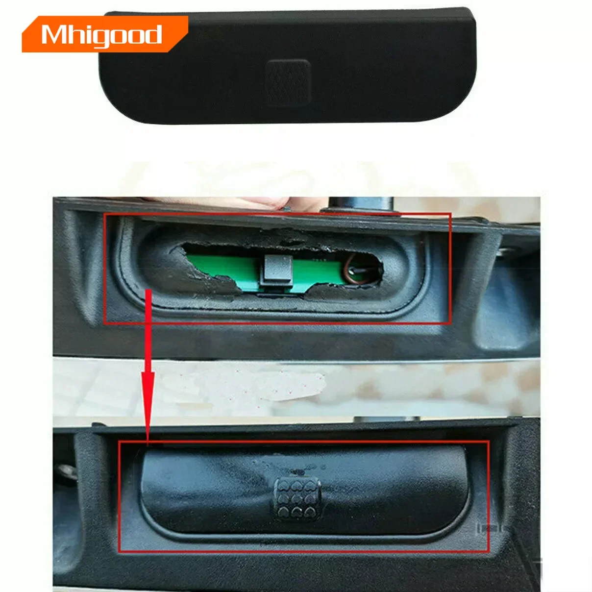 Car Tailgate Boot Handle Switch Cover Rear Trunk Tail Gate Switch Button Cap for BMW MINI Cooper R56 R57 R58 R59 Auto Accessorie