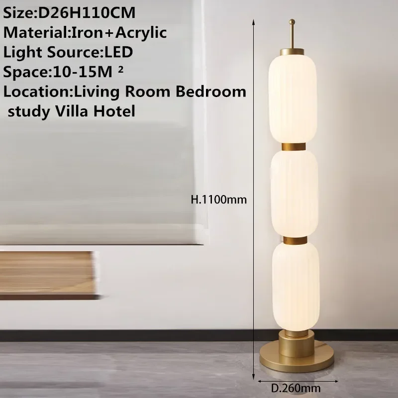 CEDRIC Contemporary Floor Lamp Luxury Art Bedroom Living Room Beside The Sofa LED Villa Hotel Decorative Standing Light