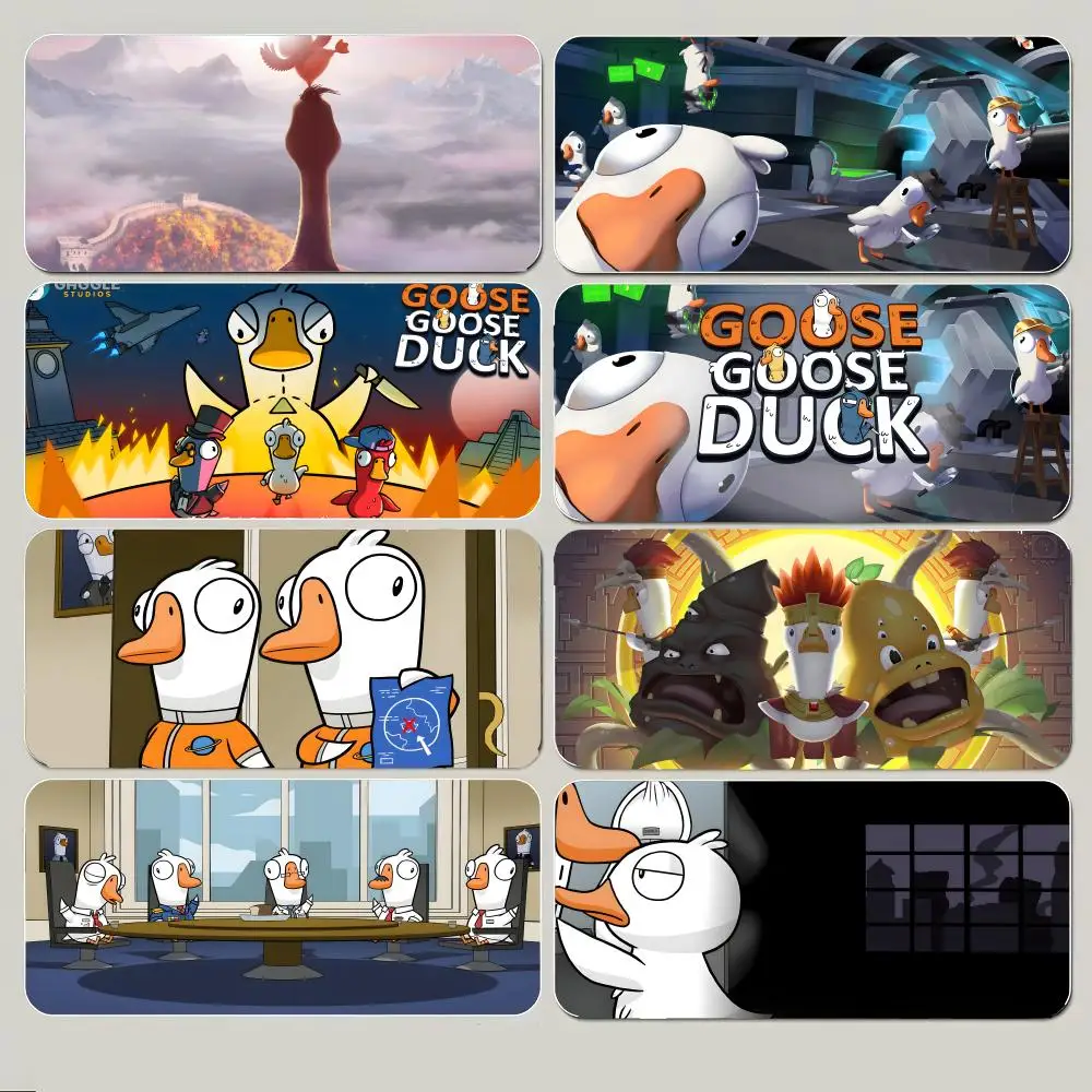 game funny G-Goose Goose Duck Mouse Pad Large Gaming Mousepad with Thick Stitched Edge Non-Slip Desk Mat