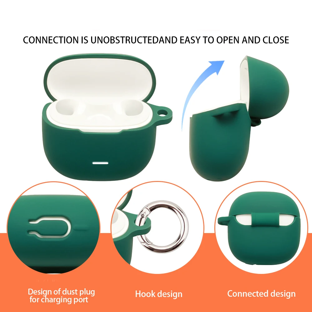 

New for Redmi Buds 8 Active Wireless Earbuds cover Silicone Soft case for Redmi Buds 8 Active Shockproof Shell Case