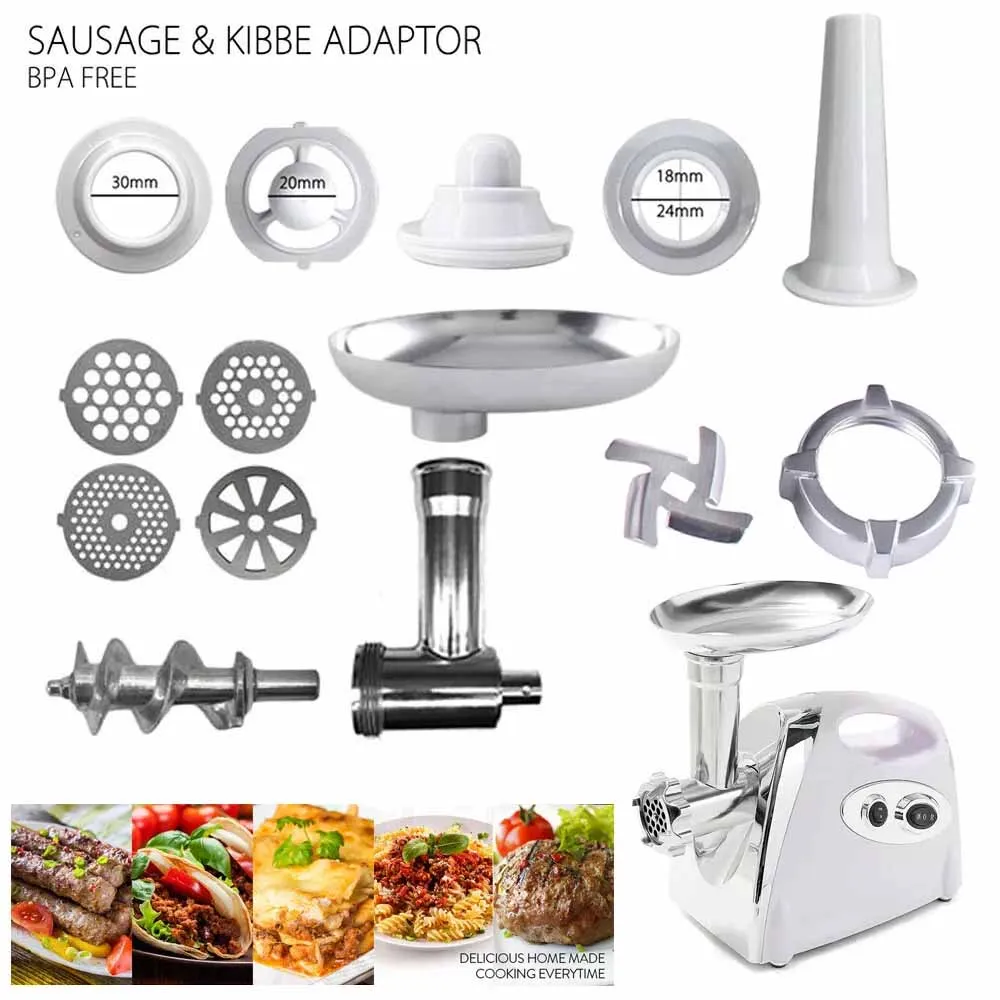 Multifunctional Electric Meat Mincer 2800W Stainless Steel Food Processor Sausage Stuffer Maker Filler Mincer Stainless Steel