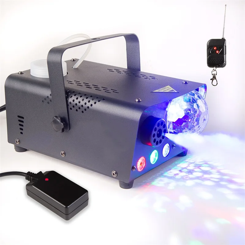 500W LED RGB Wireless Remote Control Fog Machine DJ Disco Smoke Machine For Christmas Party Wedding Halloween Stage Effect Fog